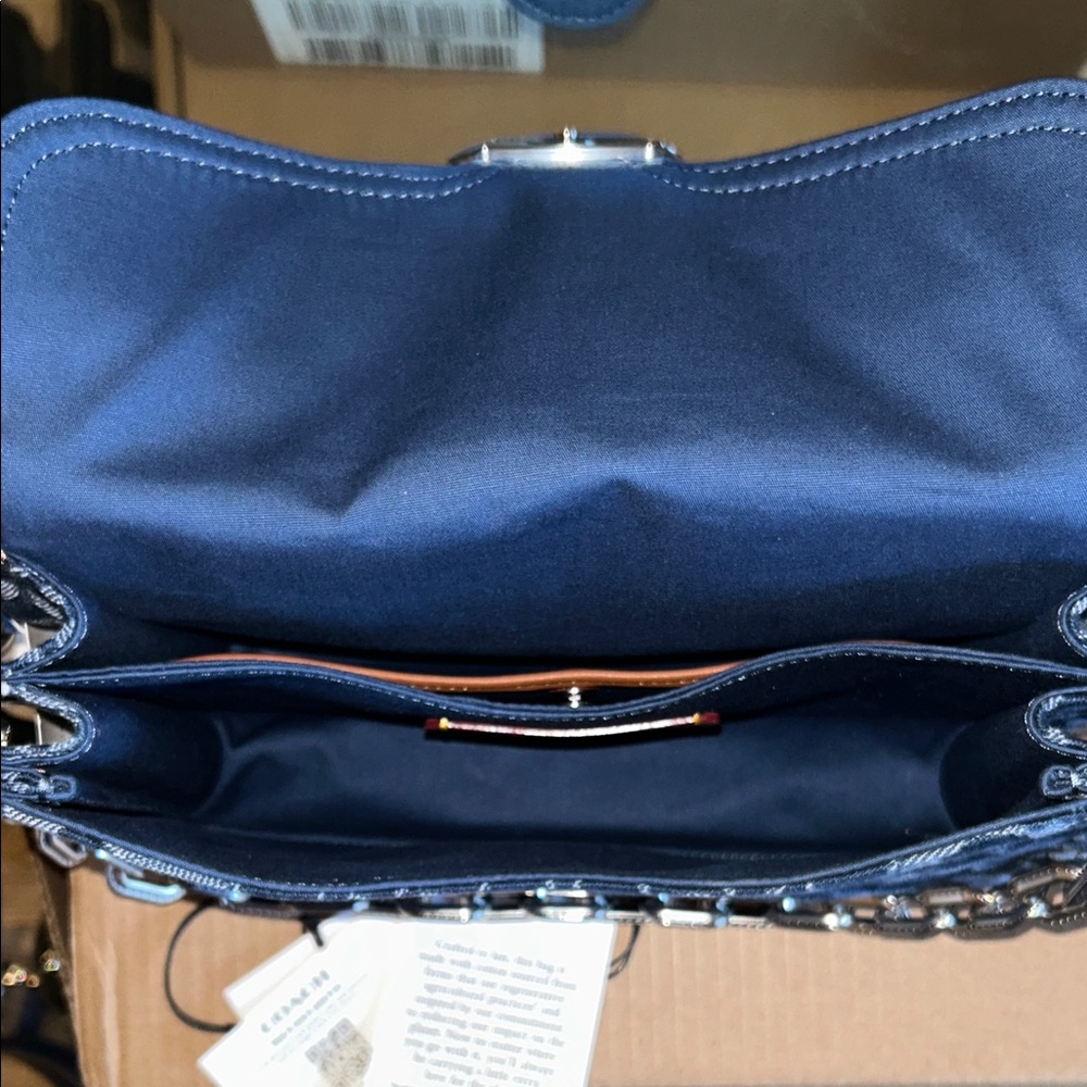 Coach Chain Tabby Shoulder Bag in Signature Denim, NWT, box & dust bag! - Picture 10 of 16